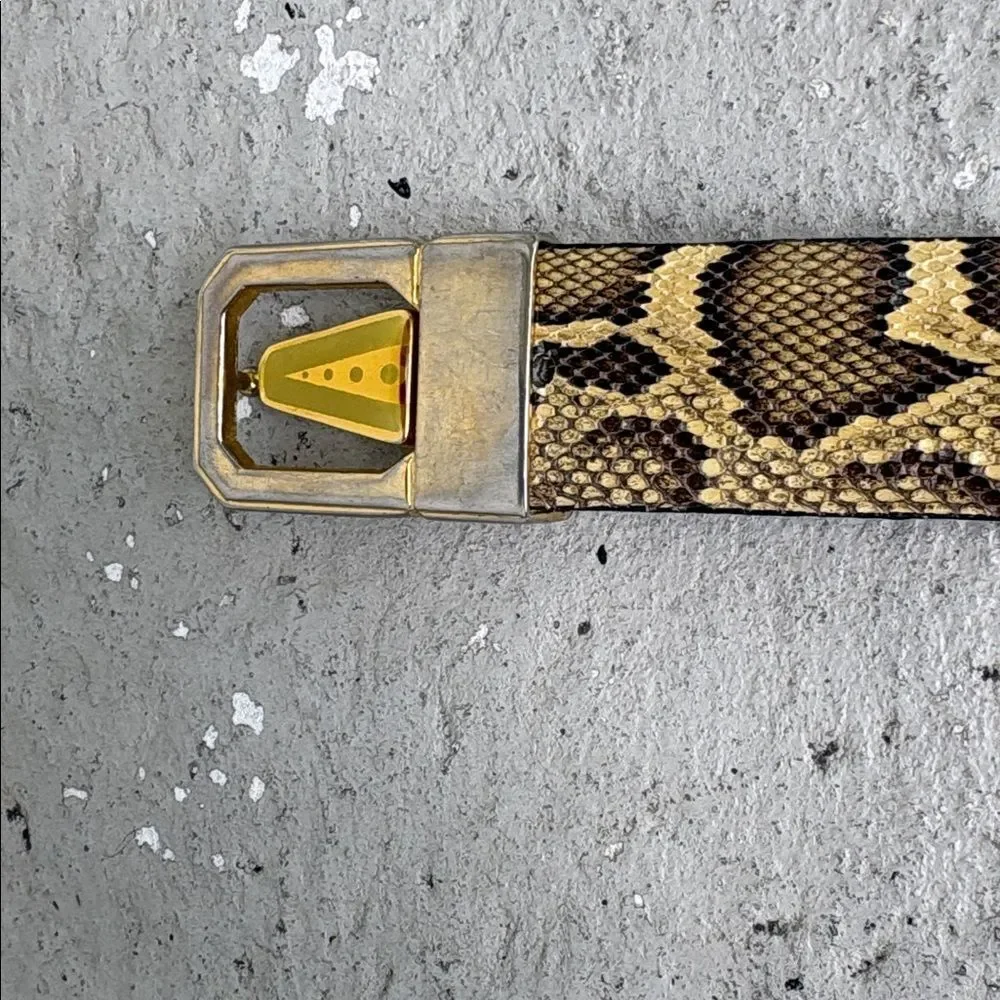Snake skin/python vintage belt